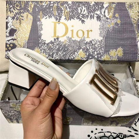 dior dway heeled mule|dior women's shoes.